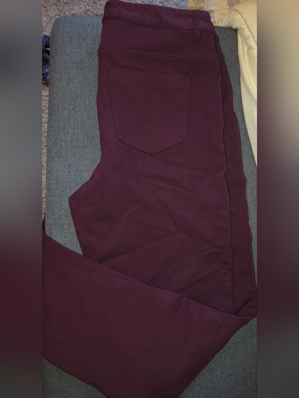 LC Lauren Conrad Deep Plum Ponte Pants
